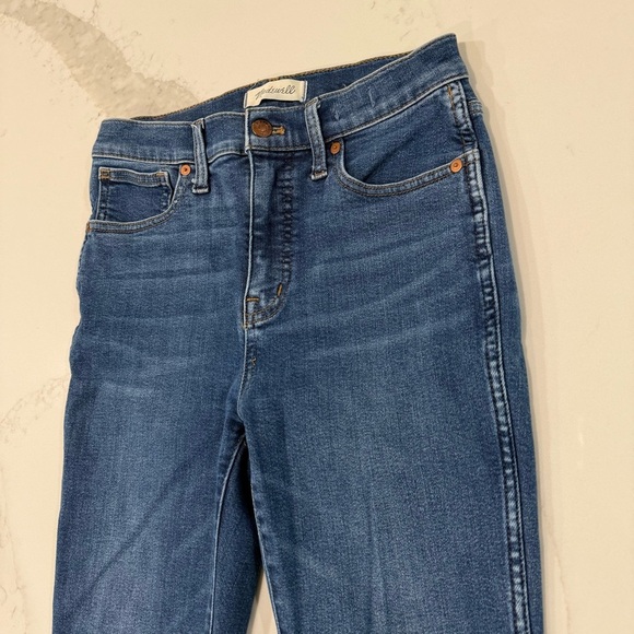 Madewell 10” High Rise Skinny Denim Jeans Women’s 26 Blue Classic Preppy Casual - Picture 3 of 9